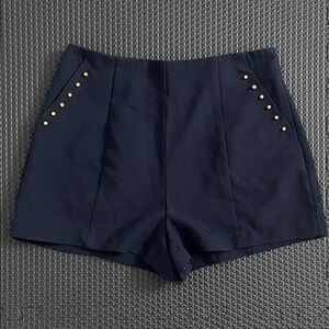 Ina Navy Stud Shorts